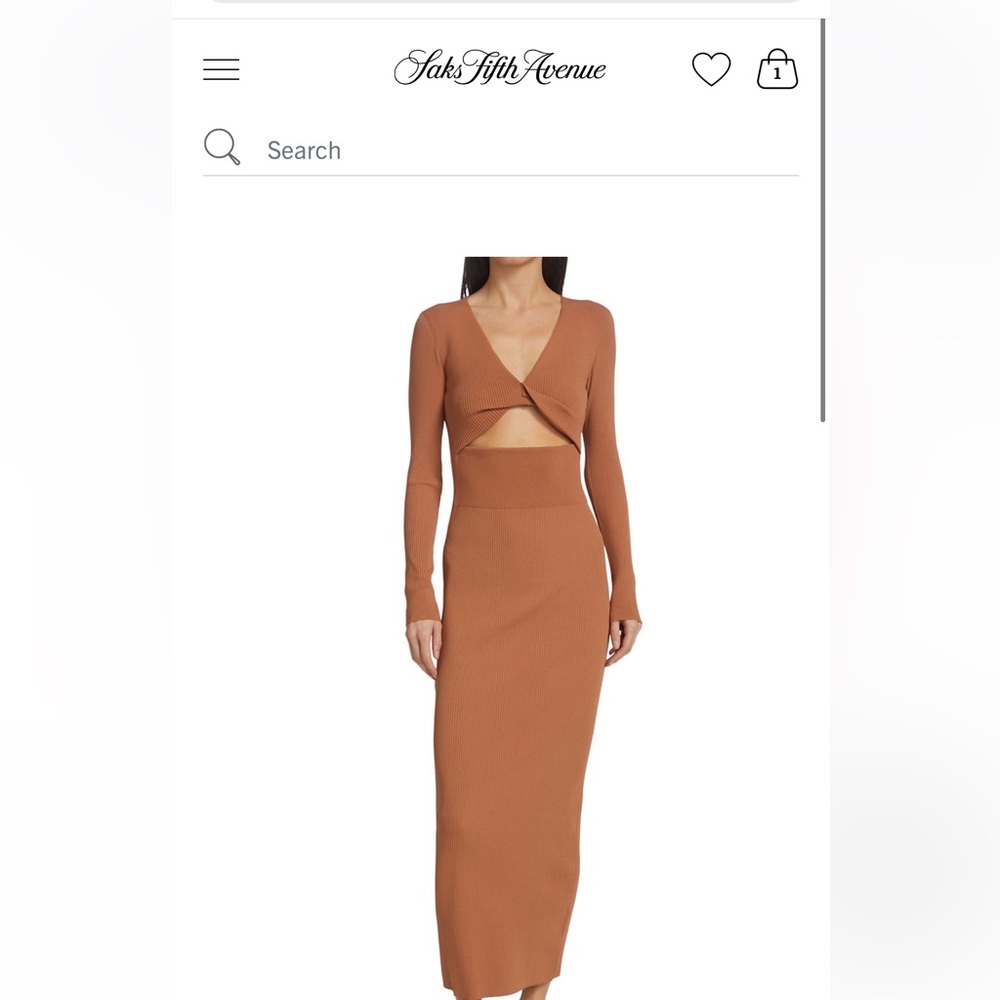 A.L.C. Madison Twist Cut-Out Maxi Dress Never worn